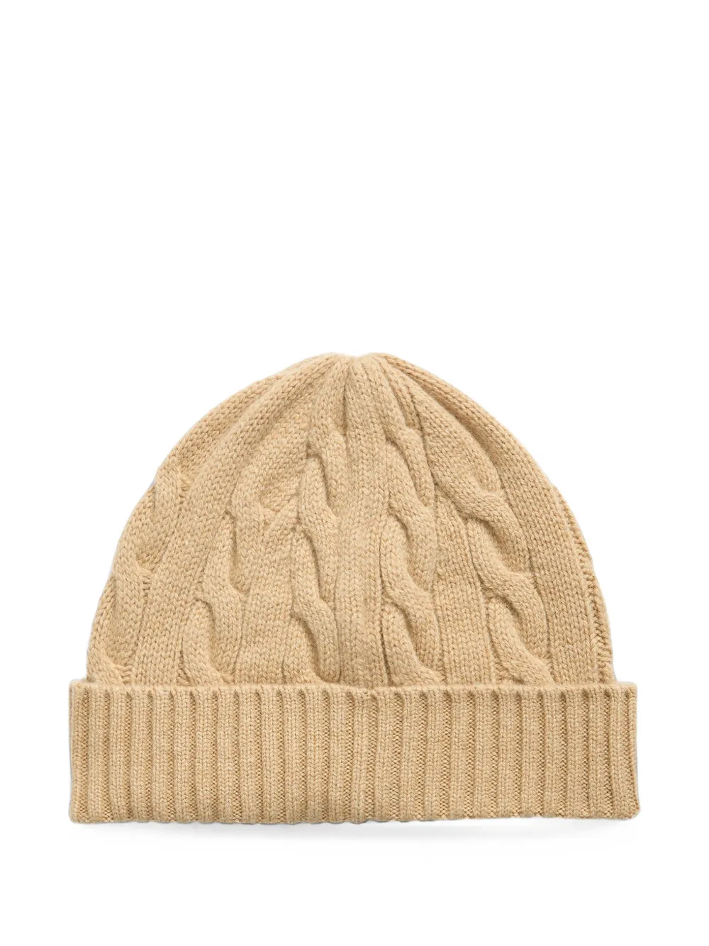 Polo Ralph Lauren Kabelgebreide muts van wol-kasjmier Beige