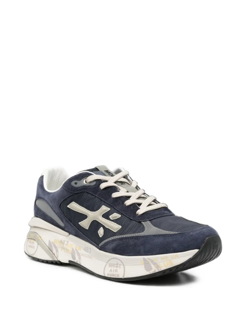 Premiata Moe Run suede sneakers Blauw