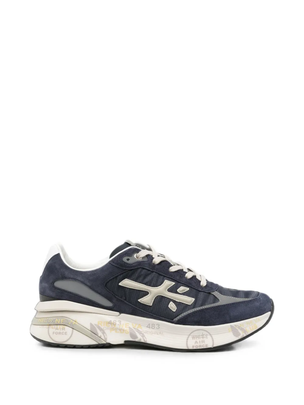 Premiata Moe Run suede sneakers Blauw