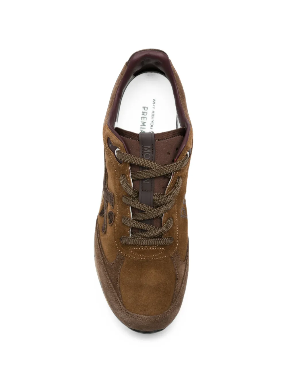 Premiata Moe Run panelled suede sneakers Bruin