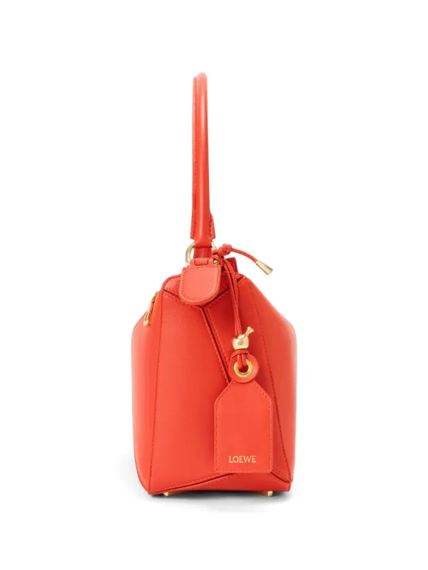 LOEWE Medium Featherlight Puzzle Bag In Nappa Lambskin | Orange