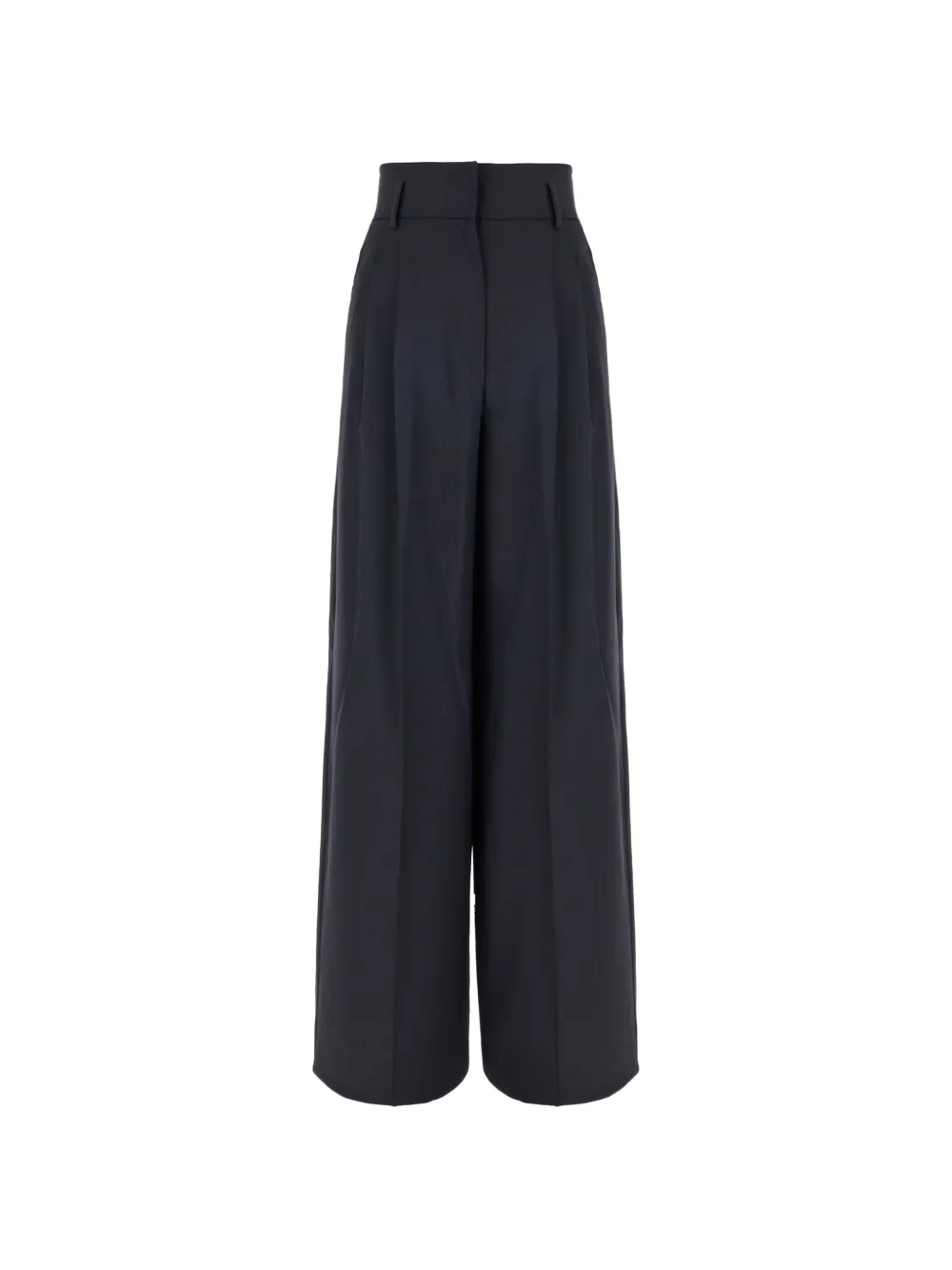 Max Mara pleated wide-leg trousers - Blu
