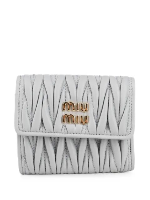 Miu Miu Portemonnaie aus Matelassé-Leder