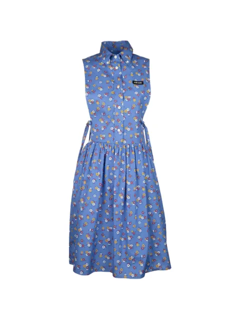 Miu Miu floral-print sleeveless midi dress