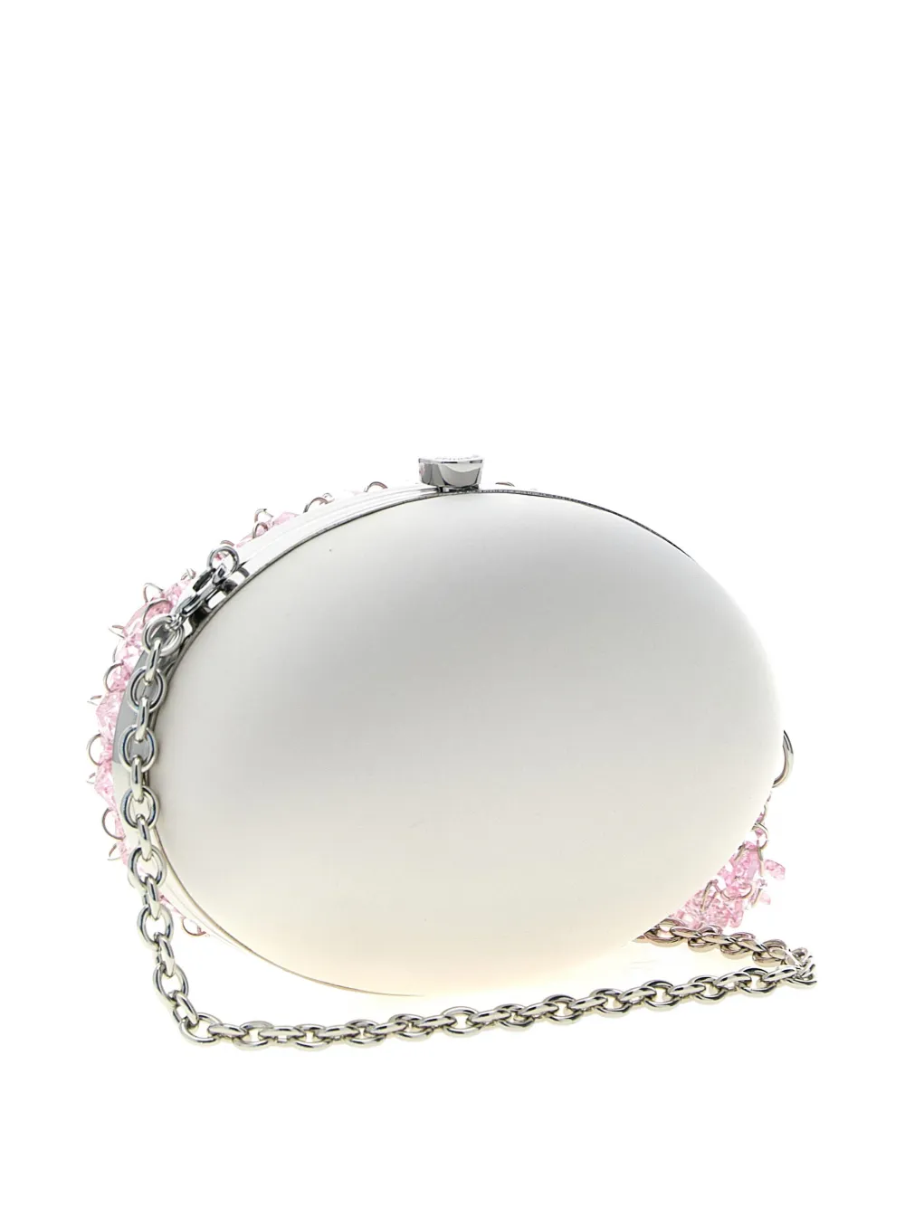 Self-Portrait Clutch met kristallen ketting Roze