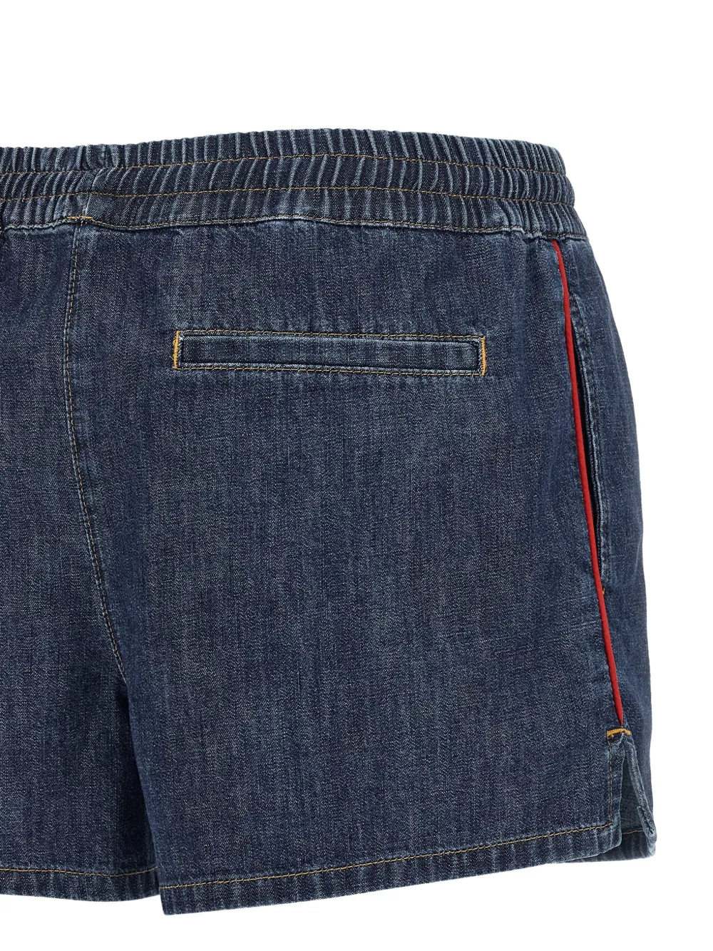 Valentino Garavani VLogo chambray shorts Blauw
