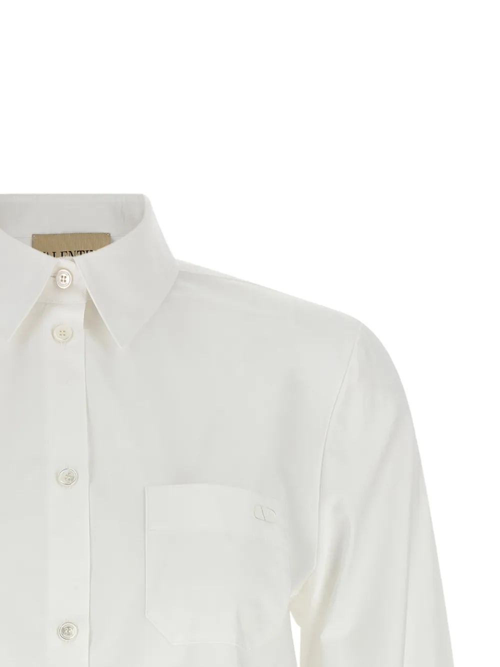 Valentino Garavani VLogo Signature blouse met strikdetail Wit