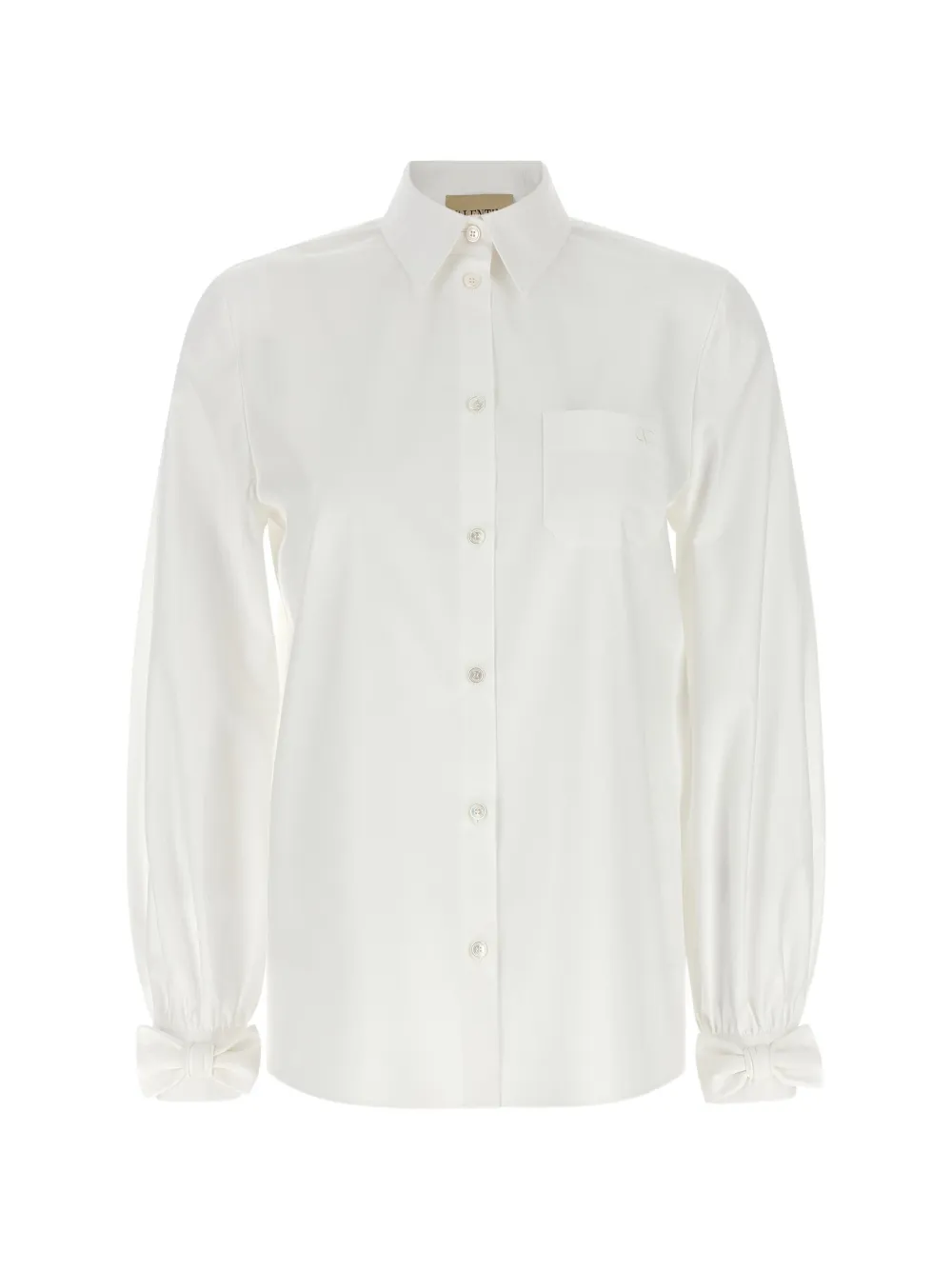 Valentino Garavani VLogo Signature bow-detail shirt - White