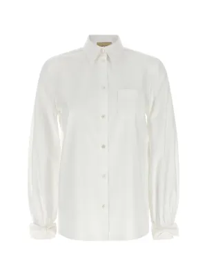 Maison Margiela double-layer Cotton Shirt | Green | FARFETCH