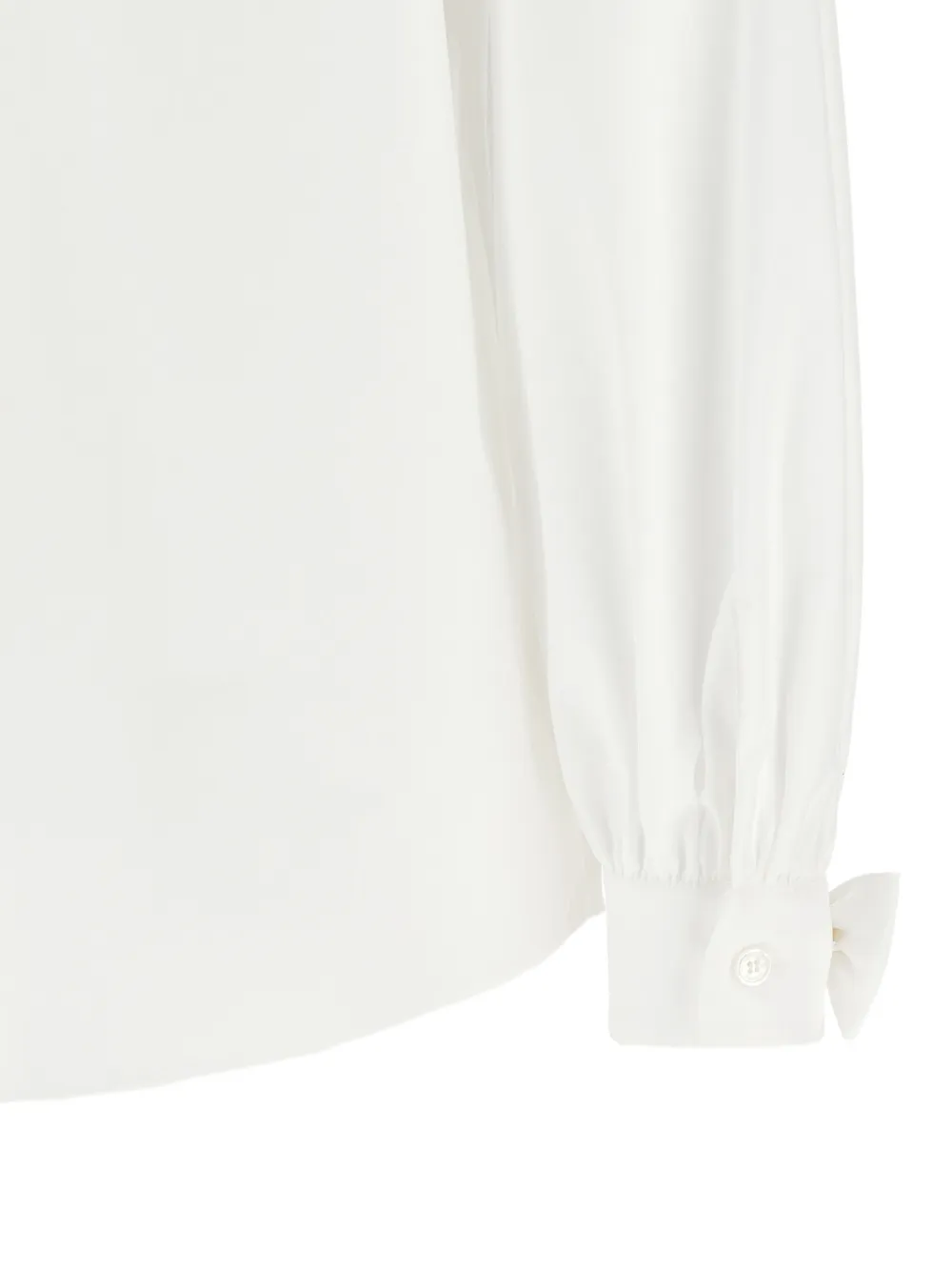 Valentino Garavani VLogo Signature blouse met strikdetail Wit