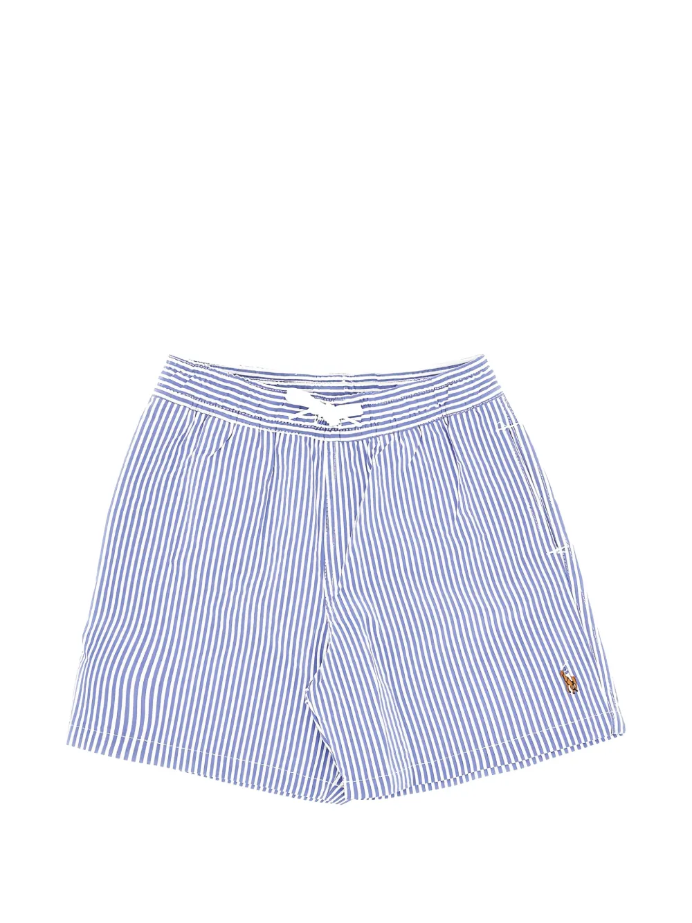 POLO RALPH LAUREN KIDS striped seersucker shorts - Blu