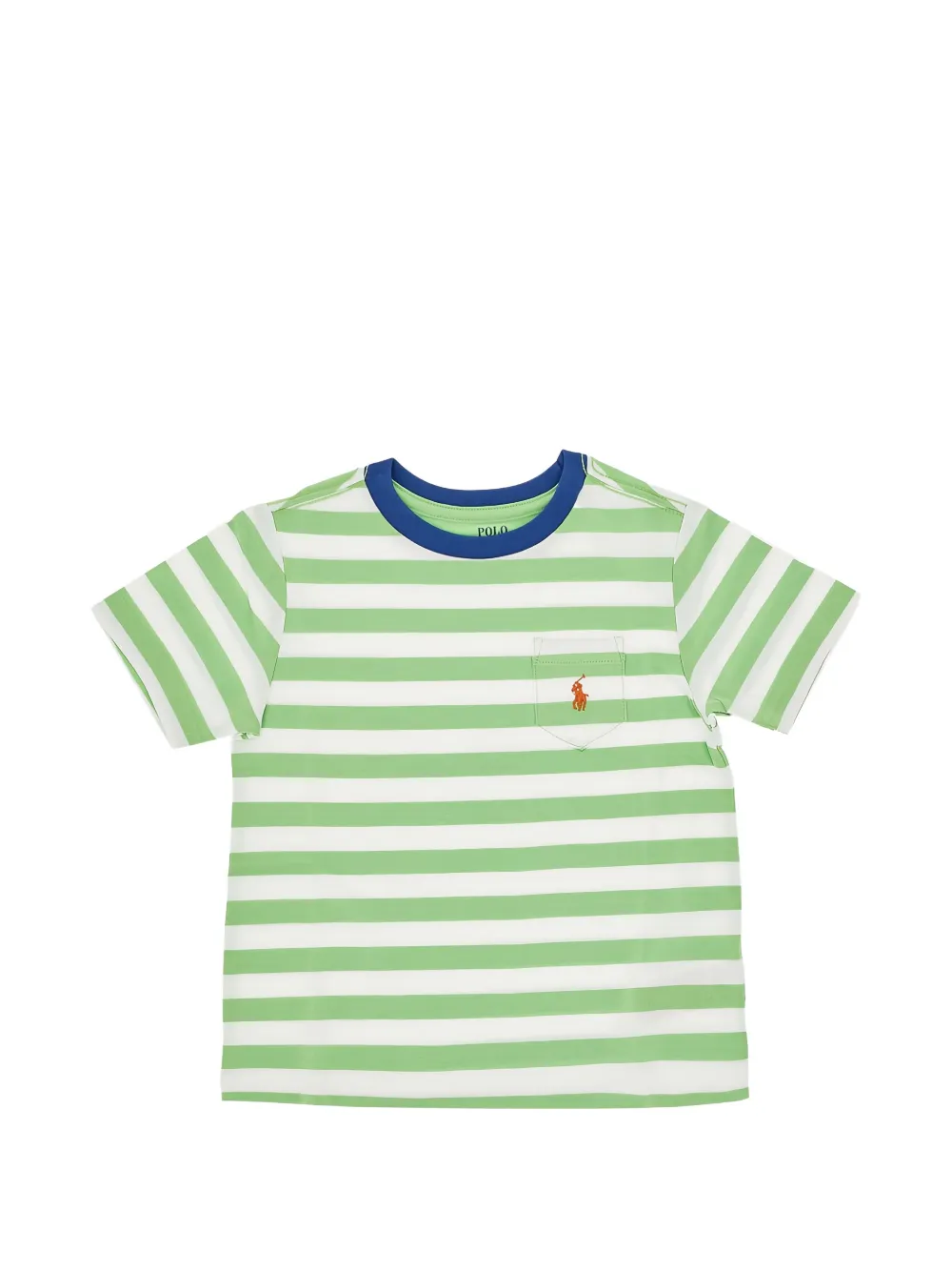 POLO RALPH LAUREN KIDS Polo Pony striped T-shirt - Verde