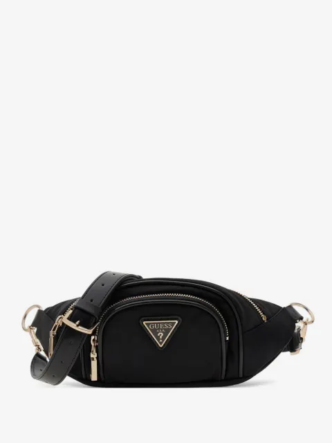 GUESS USA Follie logo-plaque zip-fastening belt bag
