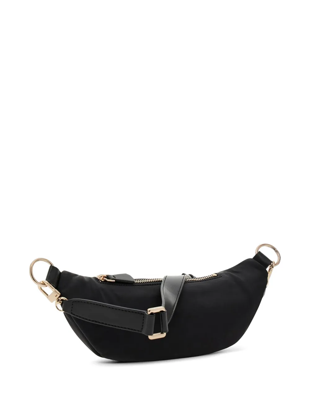 GUESS USA Follie heuptas met logoplakkaat en rits Zwart