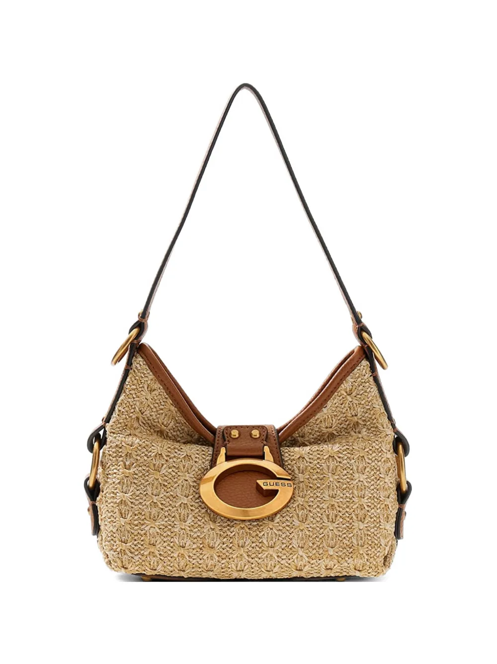 GUESS USA Camden woven logo-plaque tote bag - Toni neutri