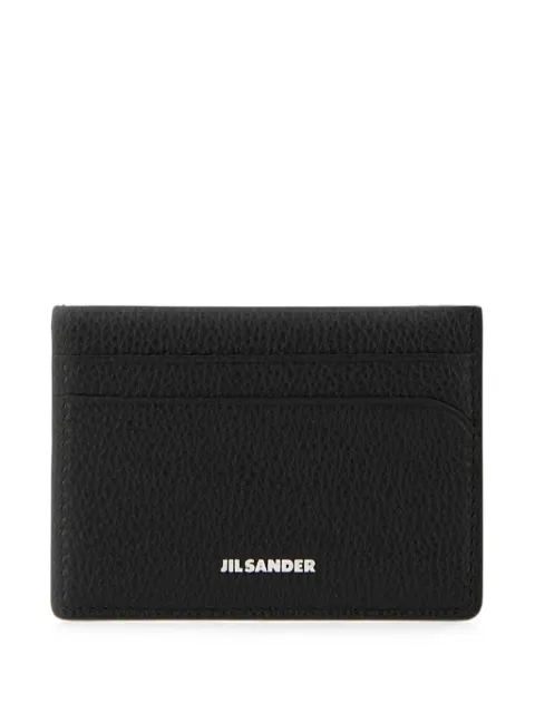 Jil Sander grained-leather card holder