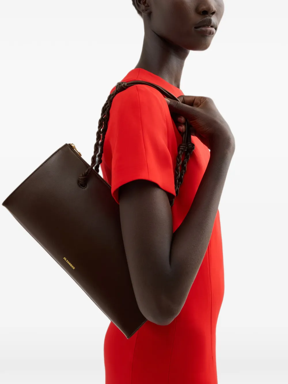Jil Sander Tangle Tent shoulder bag - Marrone