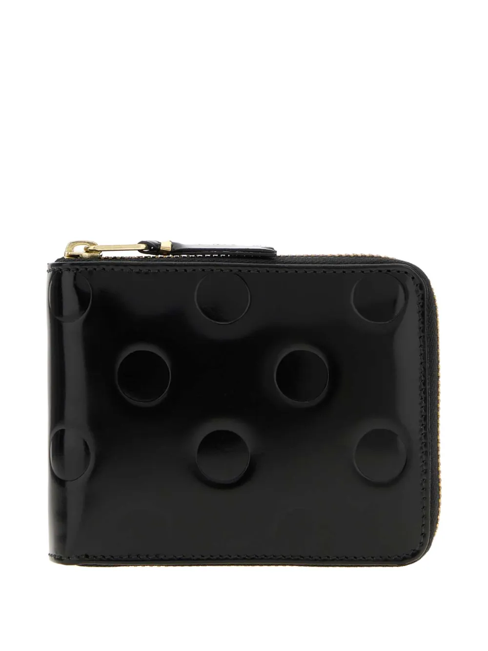 Comme Des Garçons debossed polka-dot wallet - Nero