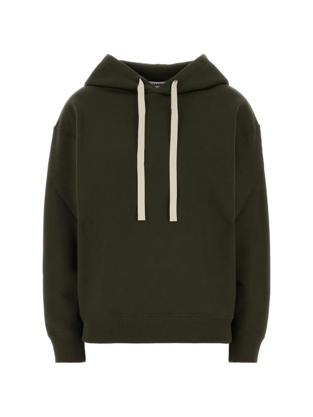 Jil Sander relaxed-fit dropped-shoulder hoodie - Green