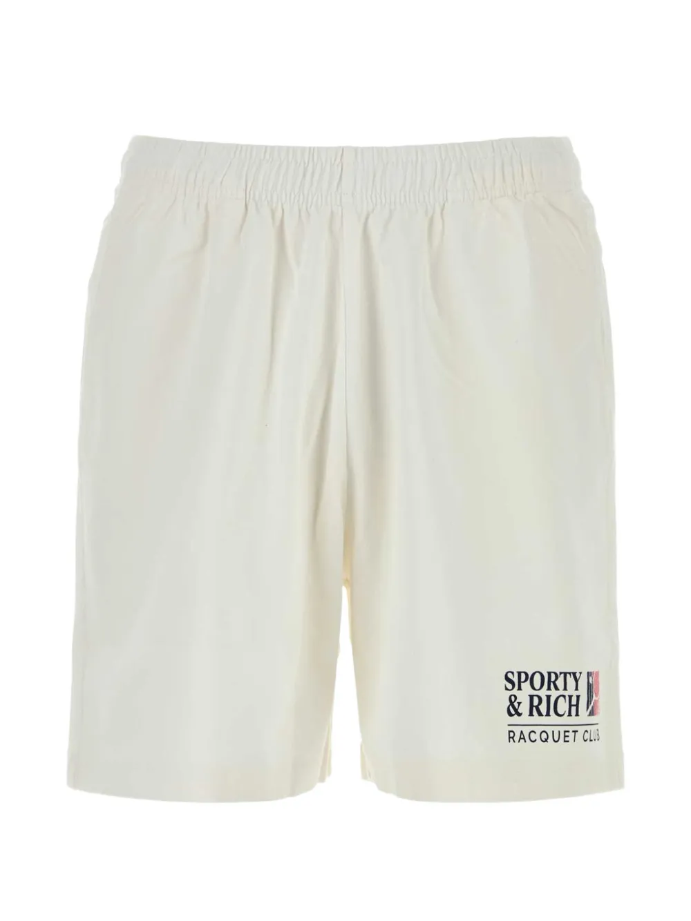 Sporty & Rich logo-print elasticated shorts - Toni neutri