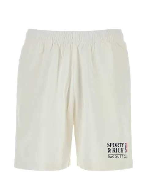 Sporty & Rich shorts elásticos con logo estampado