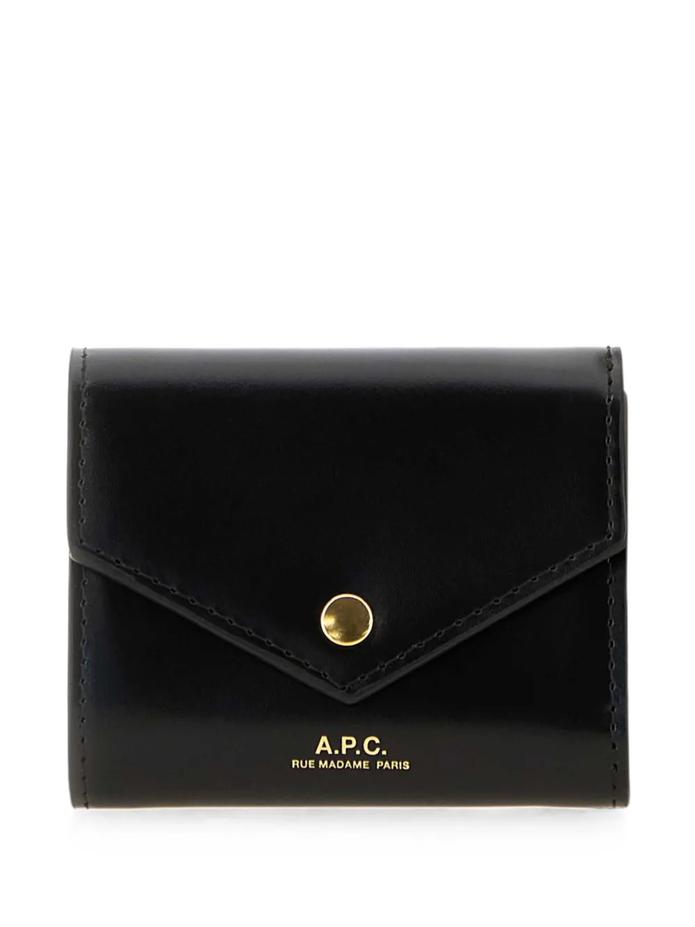 A.P.C. envelope leather wallet - Nero