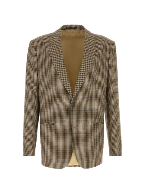 Gucci gingham-check single-breasted blazer