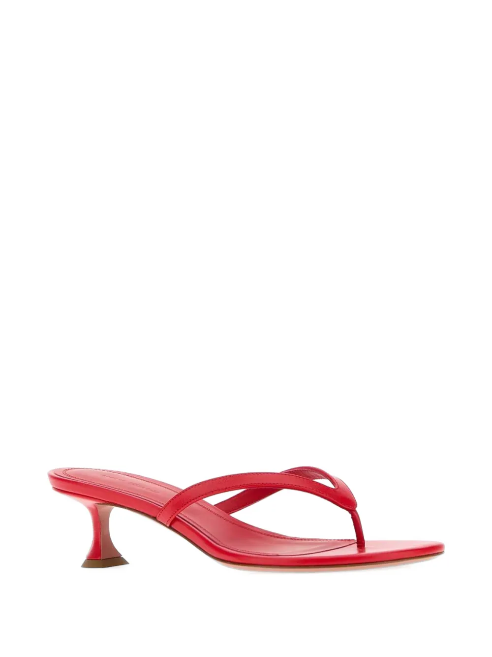 Amina Muaddi Juliette leather sandals Rood