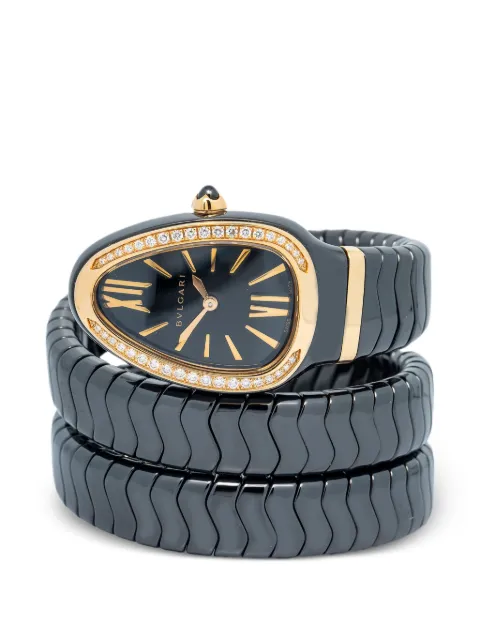 Bvlgari Pre-Owned Serpenti diamond 23mm watch