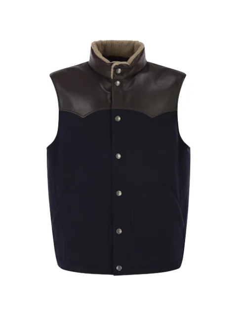 Brunello Cucinelli shearling-collar gilet