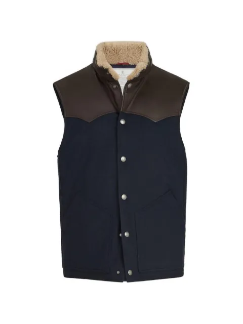 Brunello Cucinelli shearling-collar gilet