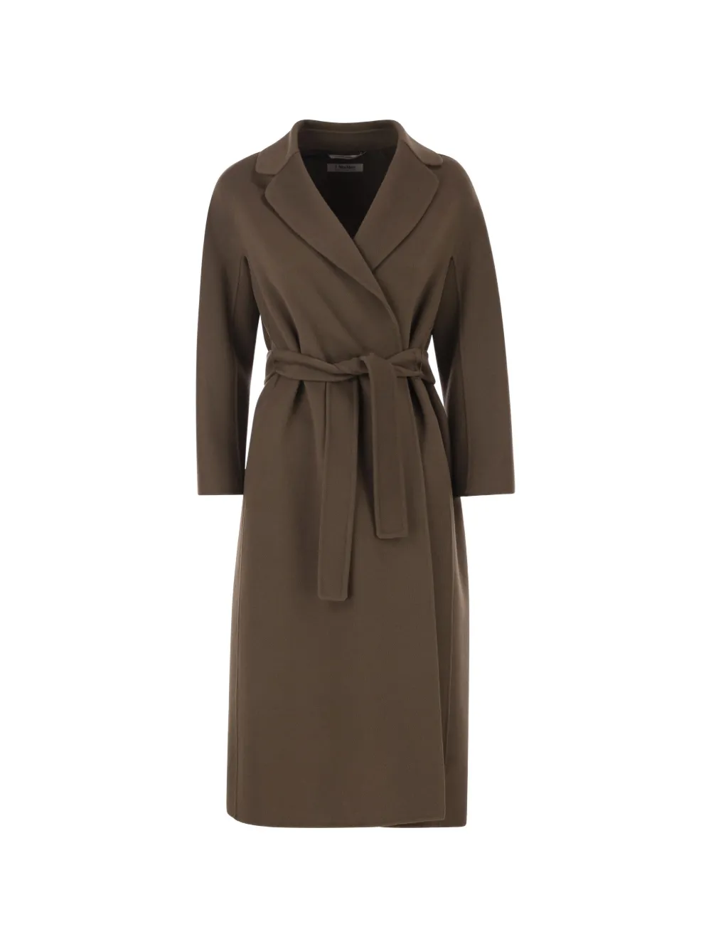 'S Max Mara lapel-collar belted coat - Brown