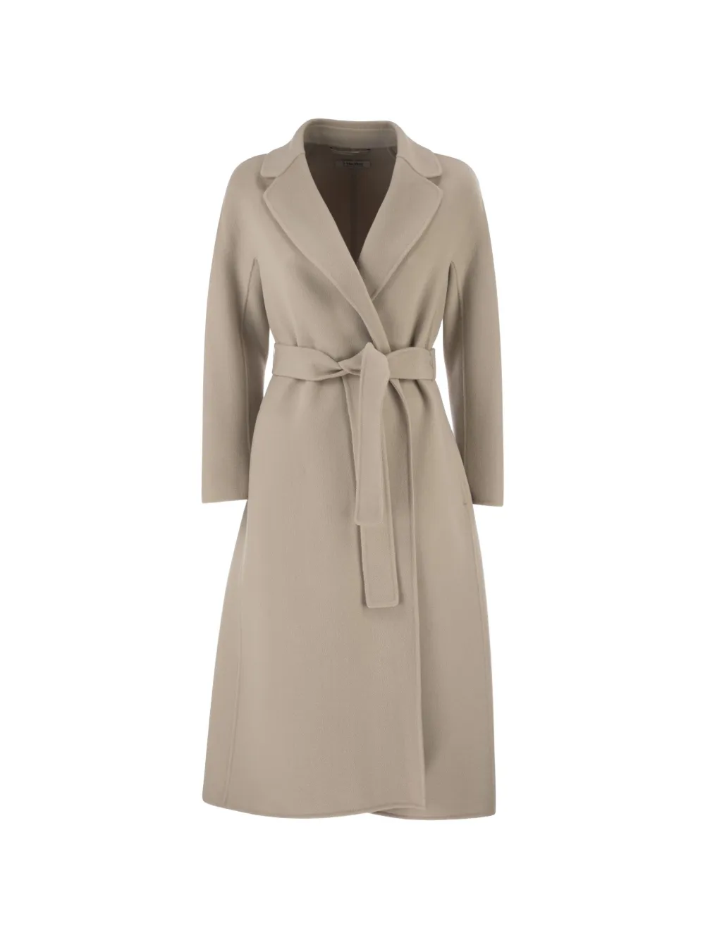 'S Max Mara lapel-collar belted coat - Neutrals