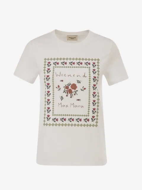 Weekend Max Mara playera con estampado gráfico