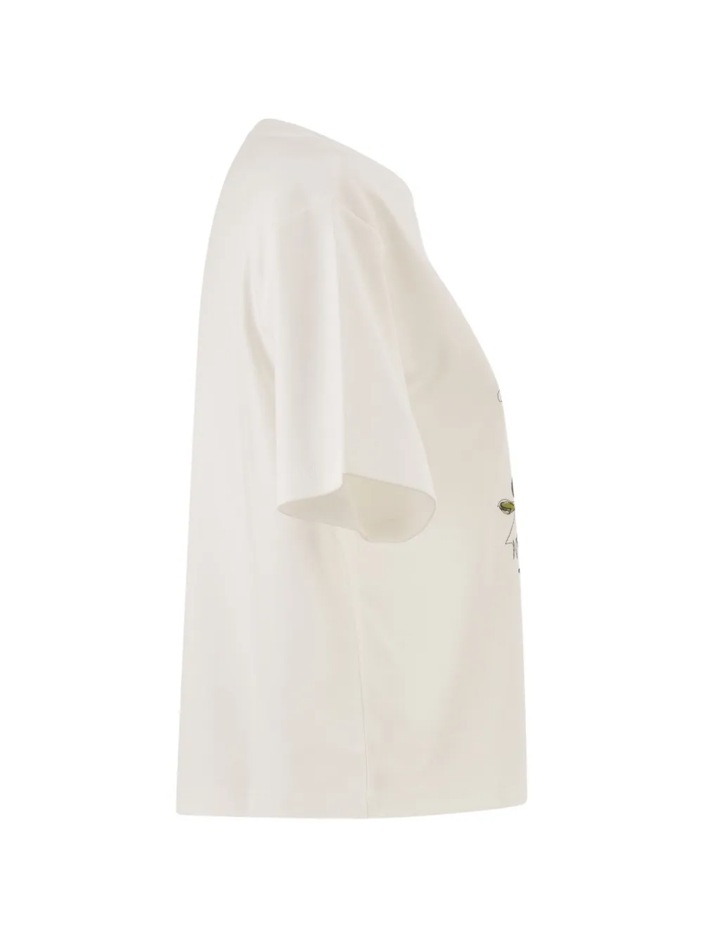 Weekend Max Mara Katoenen T-shirt met logoprint Wit