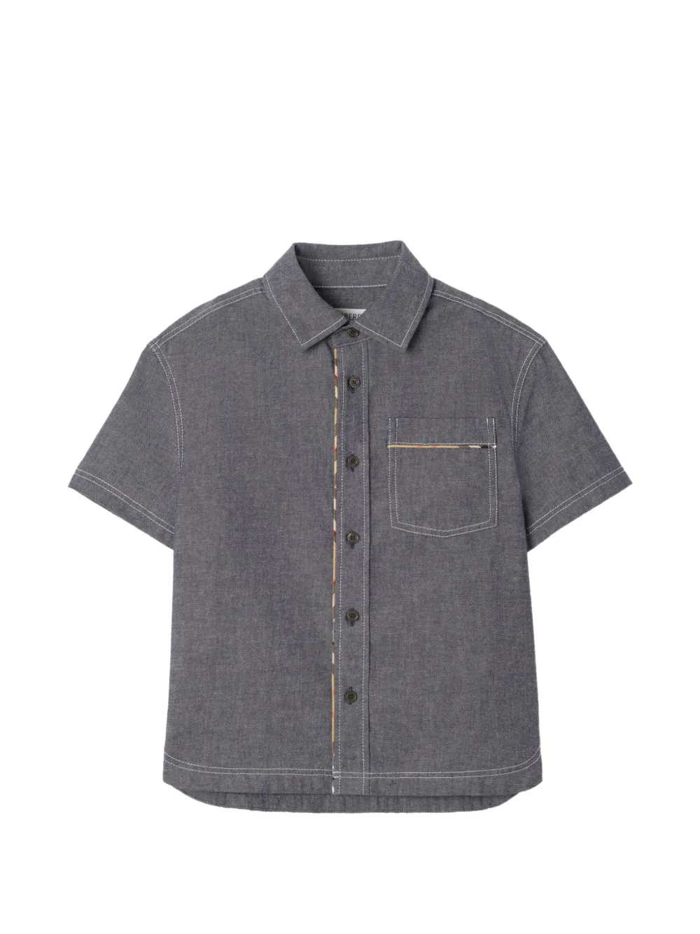 Burberry Kids cotton Shirt - Grigio