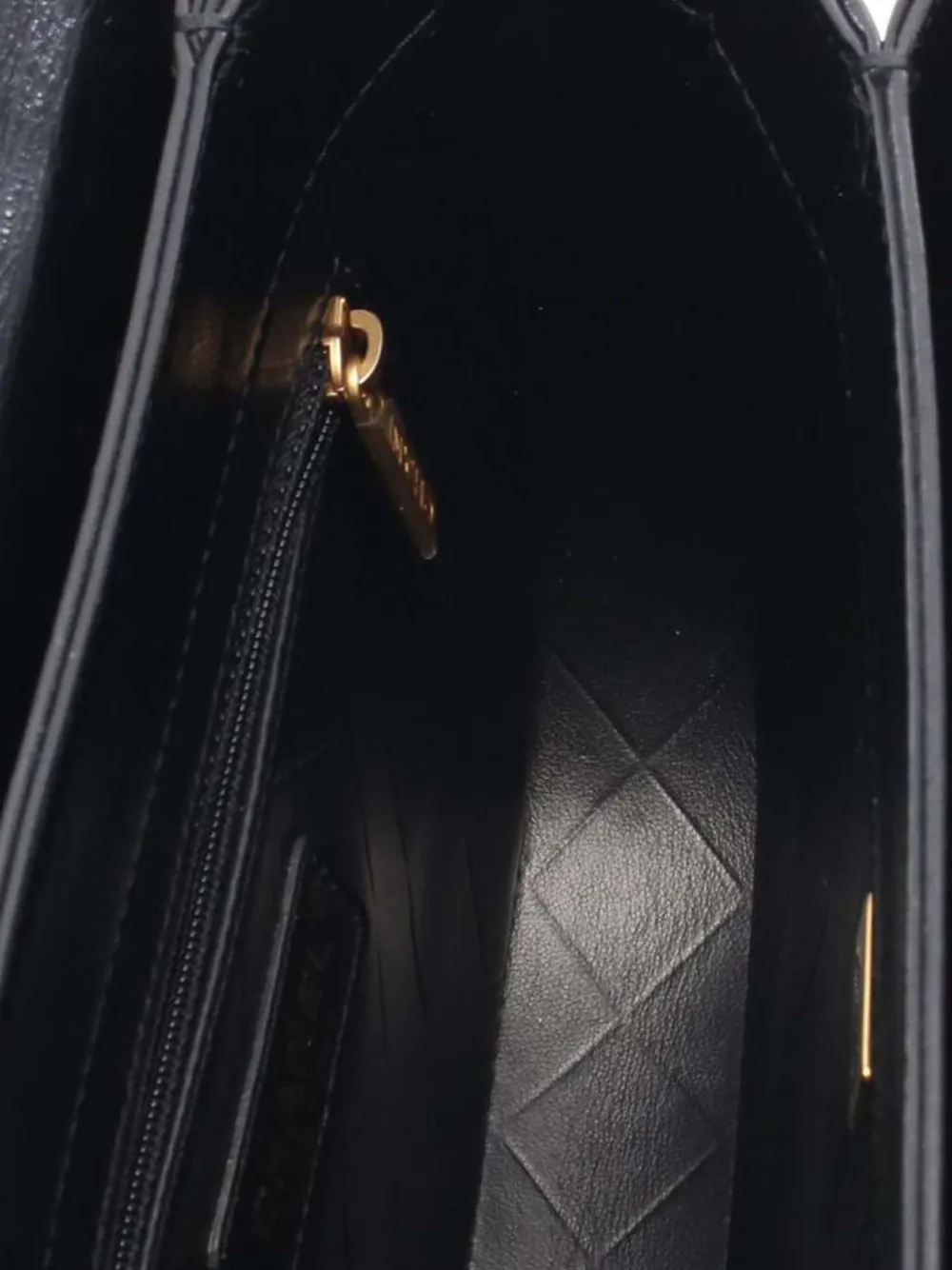 Chanel Pre-owned 2021-2026 Mini CC Quilted Shiny Calfskin Round Moon Messenger Flap Crossbody Bag in Black, view 4