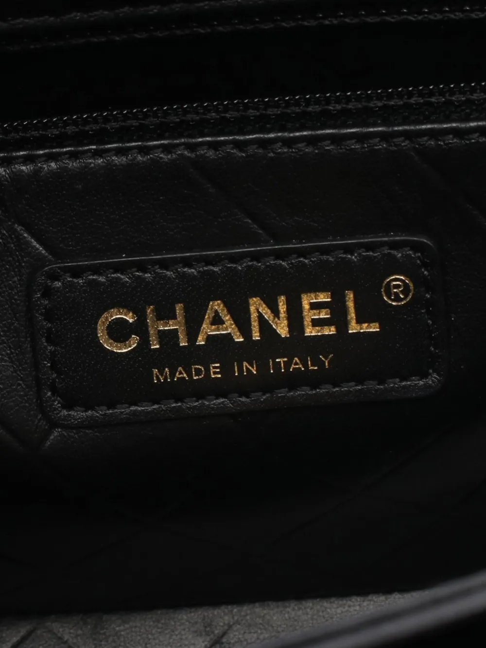 Chanel Pre-owned 2021-2026 Mini CC Quilted Shiny Calfskin Round Moon Messenger Flap Crossbody Bag in Black, view 5