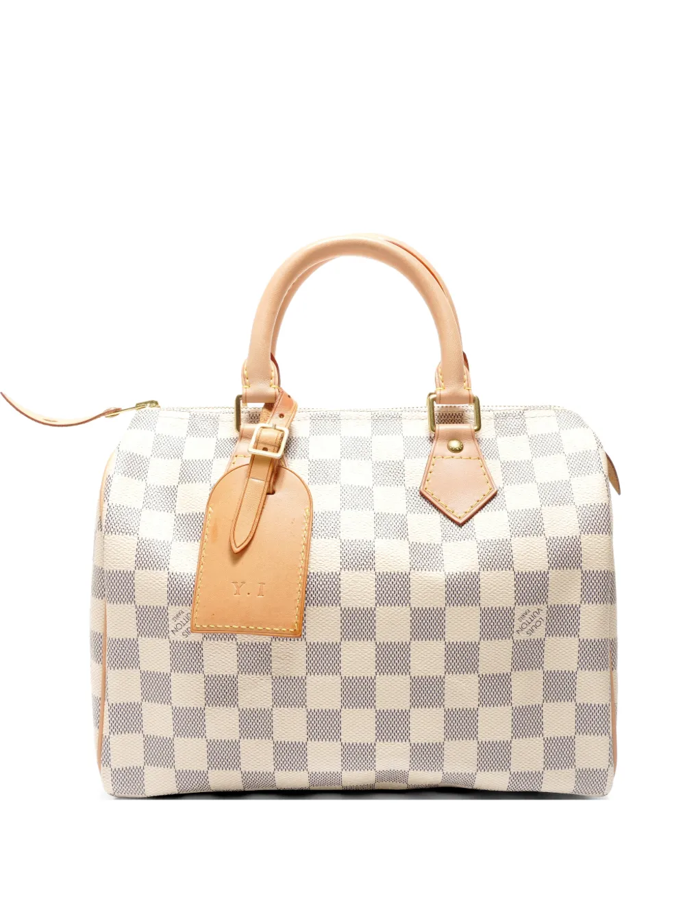 Louis Vuitton Pre-Owned 2011 Damier Azur Speedy 25 handbag - Nude
