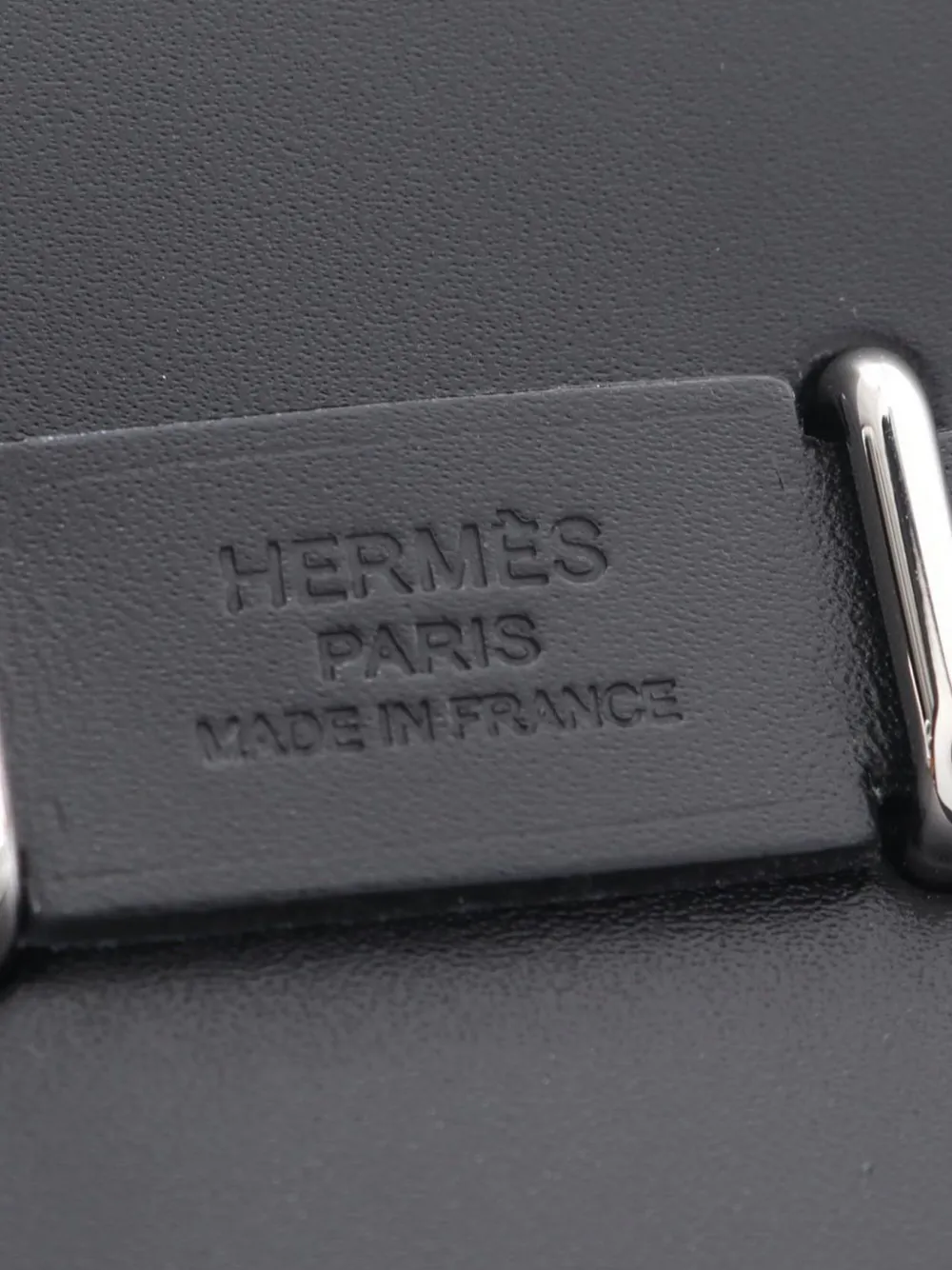 Hermès Pre-owned 2025 Military Toile and Vache Hunter Herbag Zip 20 Crossbody Bag in Black, view 5