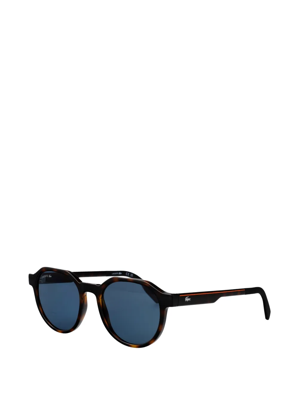Lacoste Zonnebril met schildpadschild-design Bruin