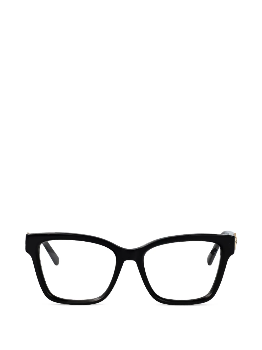 Longchamp logo-plaque square-frame glasses - Nero
