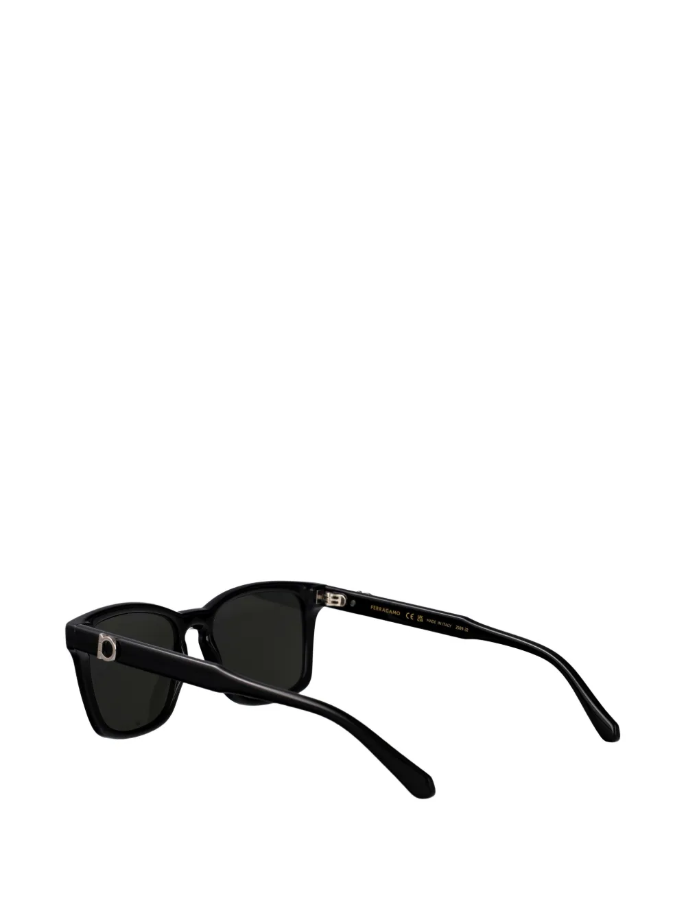 Ferragamo Eyewear ガンチーニ スクエア サングラス | ブラック