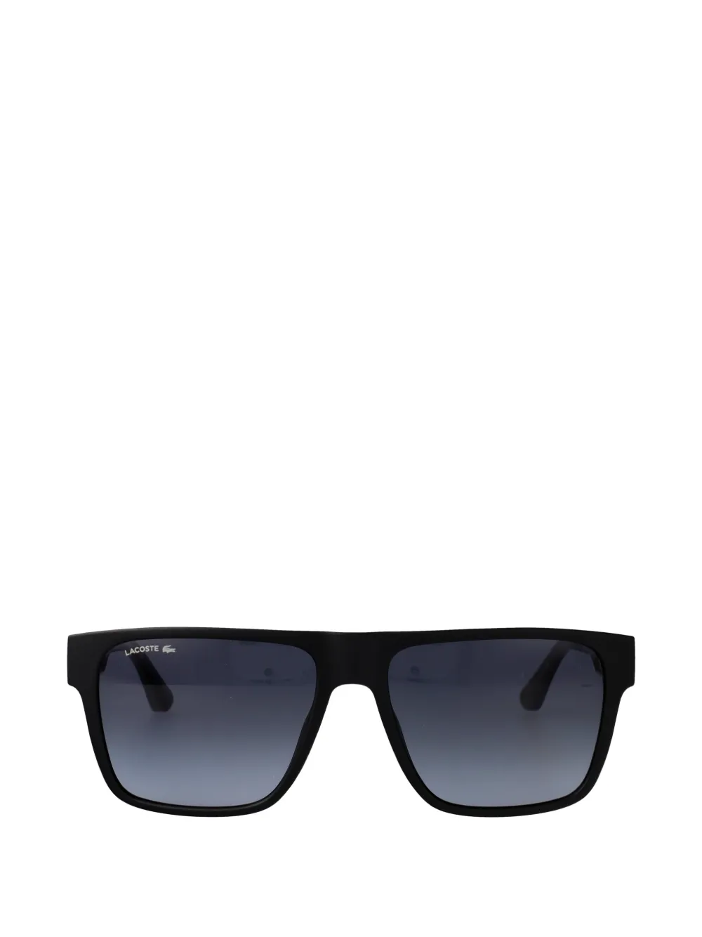 Lacoste logo-print square-frame sunglasses - Nero