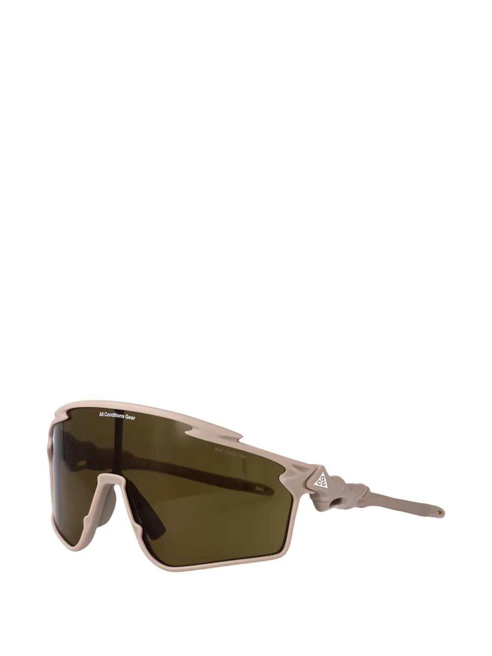 Nike ACG Vista zonnebril met geometrisch montuur Beige