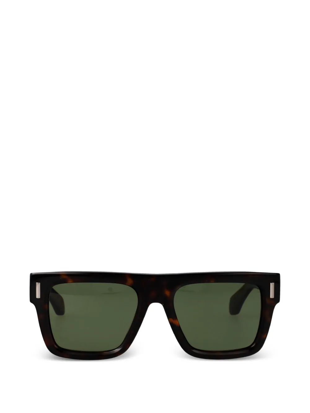Ferragamo Eyewear tortoiseshell-effect rectangle-frame sunglasses - Marrone