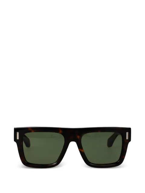 Ferragamo Eyewear tortoiseshell-effect rectangle-frame sunglasses