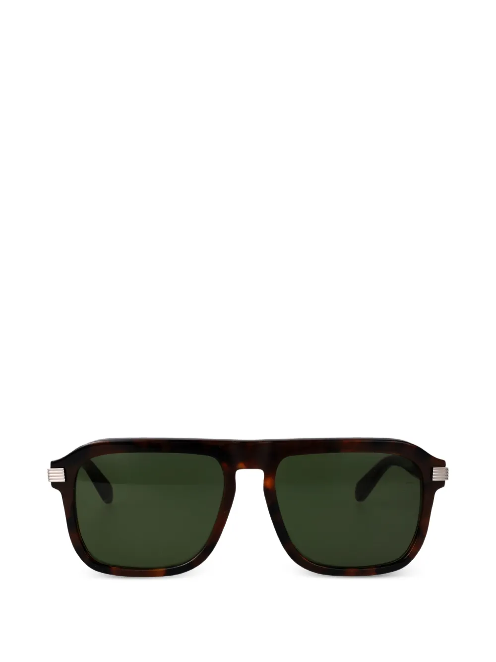 Ferragamo Eyewear tortoiseshell-effect square-frame sunglasses - Braun