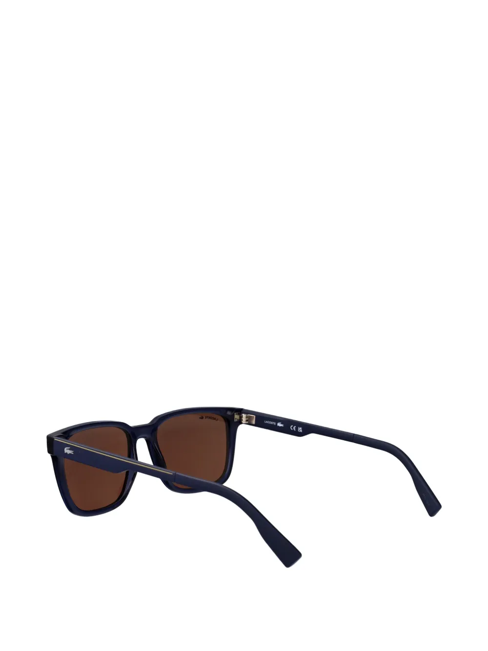 Lacoste Zonnebril met vierkant montuur Blauw