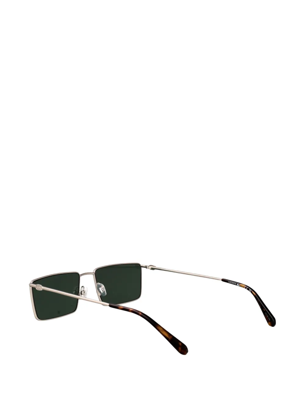 Lacoste Icons zonnebril met rechthoekig montuur Zilver